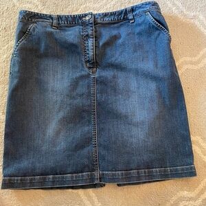 Talbots Denim Skirt Size 16